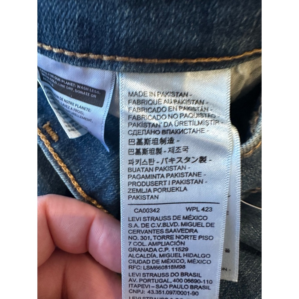 Levis Boyfriend Jeans Womens 31x27 Medium Wash Stretch Denim New - Picture 7 of 8